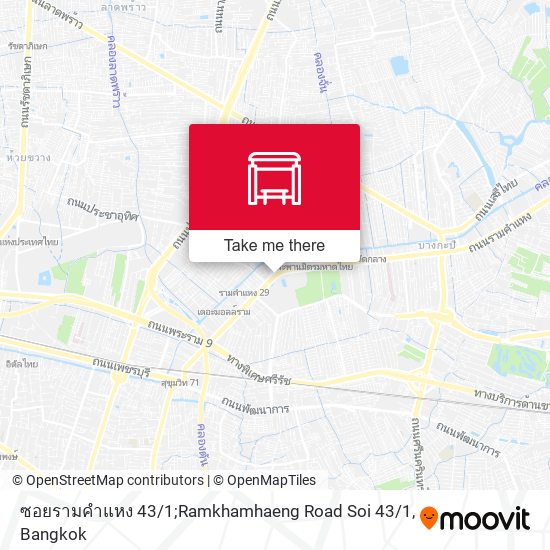 ซอยรามคำแหง 43 / 1;Ramkhamhaeng Road Soi 43 / 1 map