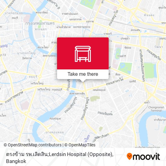 ตรงข้าม รพ.เลิดสิน;Lerdsin Hospital (Opposite) map