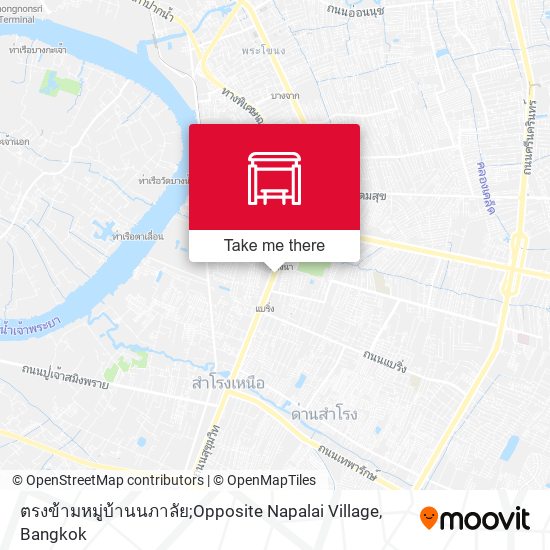 ตรงข้ามหมู่บ้านนภาลัย;Opposite Napalai Village map