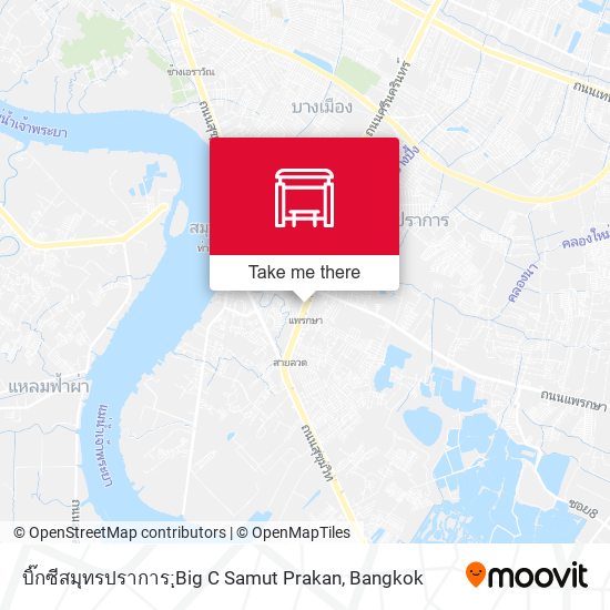 บิ๊กซีสมุทรปราการ;ฺBig C Samut Prakan map