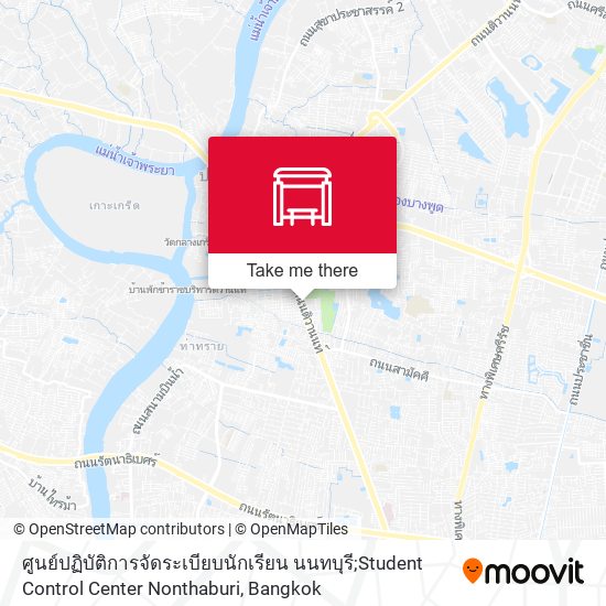 ศูนย์ปฏิบัติการจัดระเบียบนักเรียน นนทบุรี;Student Control Center Nonthaburi map