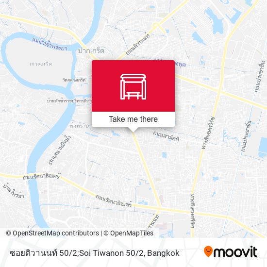 ซอยติวานนท์ 50 / 2;Soi Tiwanon 50 / 2 map