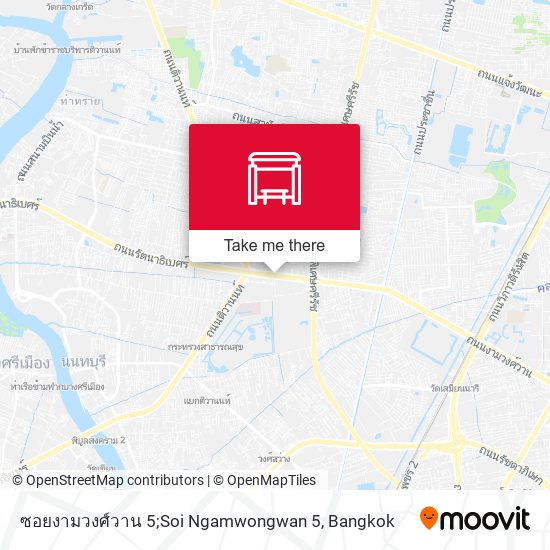 ซอยงามวงศ์วาน 5;Soi Ngamwongwan 5 map