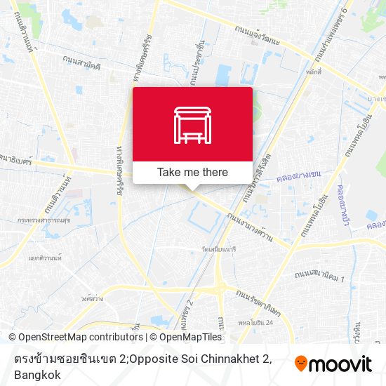 ตรงข้ามซอยชินเขต 2;Opposite Soi Chinnakhet 2 map