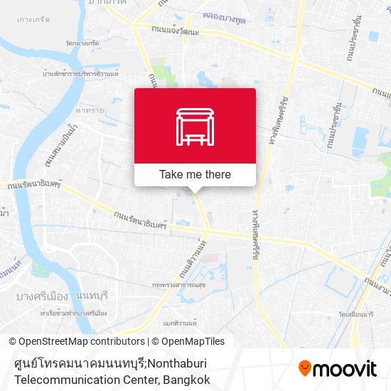 ศูนย์โทรคมนาคมนนทบุรี;Nonthaburi Telecommunication Center map