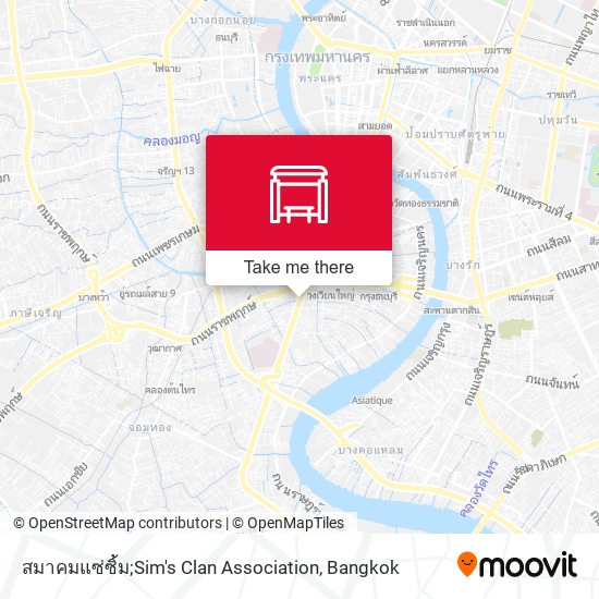 สมาคมแซ่ซิ้ม;Sim's Clan Association map