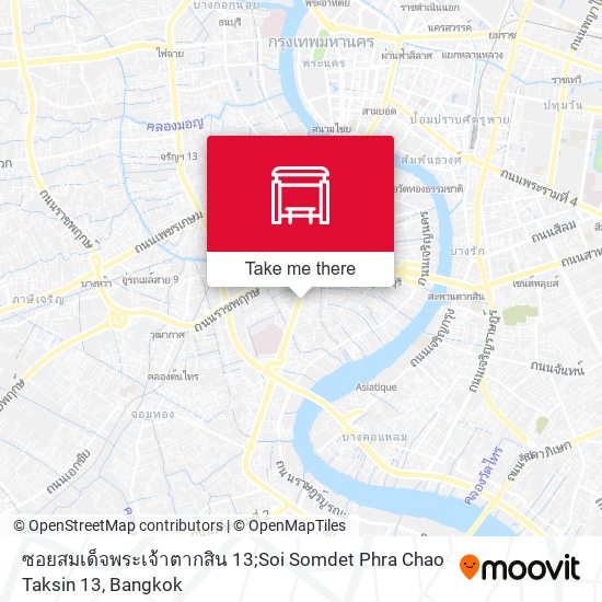 ซอยสมเด็จพระเจ้าตากสิน 13;Soi Somdet Phra Chao Taksin 13 map