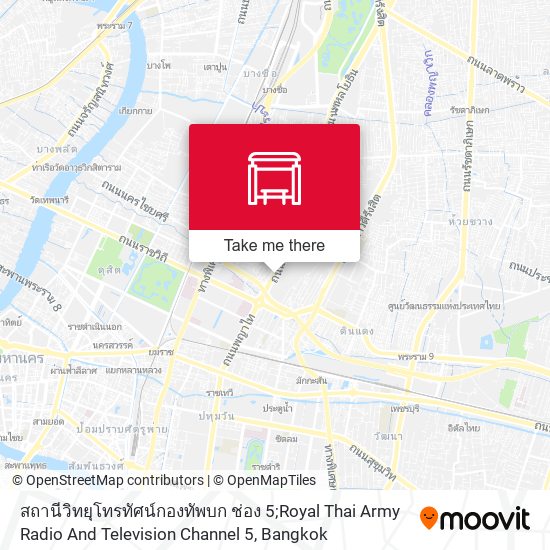 สถานีวิทยุโทรทัศน์กองทัพบก ช่อง 5;Royal Thai Army Radio And Television Channel 5 map