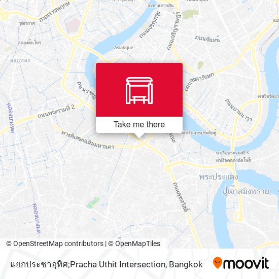 แยกประชาอุทิศ;Pracha Uthit Intersection map