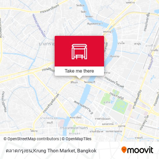 ตลาดกรุงธน;Krung Thon Market map