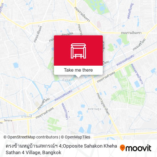 ตรงข้ามหมู่บ้านสหกรณ์ฯ 4;Opposite Sahakon Kheha Sathan 4 Village map