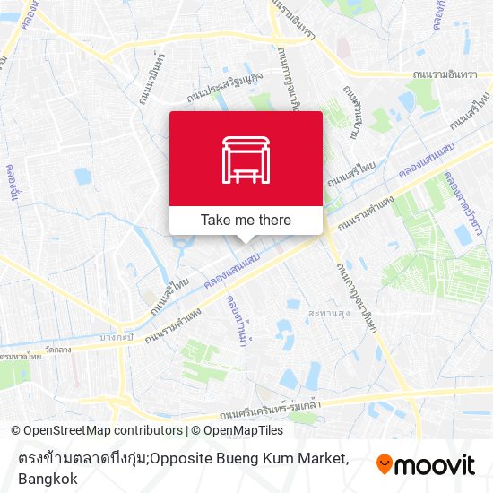 ตรงข้ามตลาดบีงกุ่ม;Opposite Bueng Kum Market map