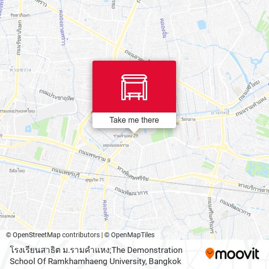 โรงเรียนสาธิต ม.รามคำแหง;The Demonstration School Of Ramkhamhaeng University map