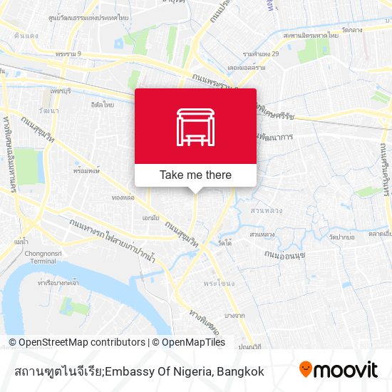 สถานฑูตไนจีเรีย;Embassy Of Nigeria map