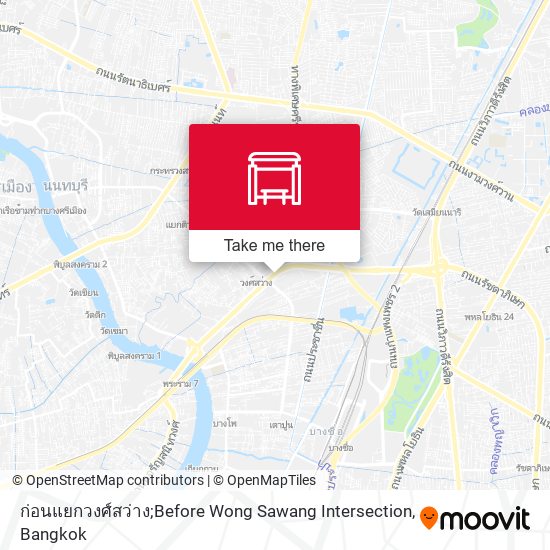 ก่อนแยกวงศ์สว่าง;Before Wong Sawang Intersection map