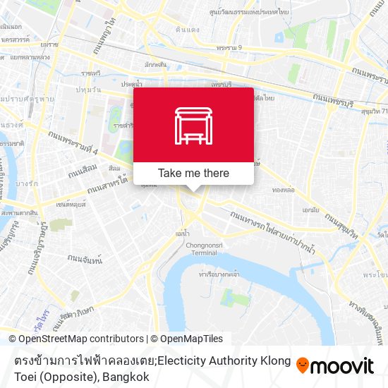 ตรงข้ามการไฟฟ้าคลองเตย;Electicity Authority Klong Toei (Opposite) map