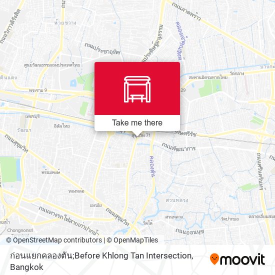 ก่อนแยกคลองตัน;Before Khlong Tan Intersection map