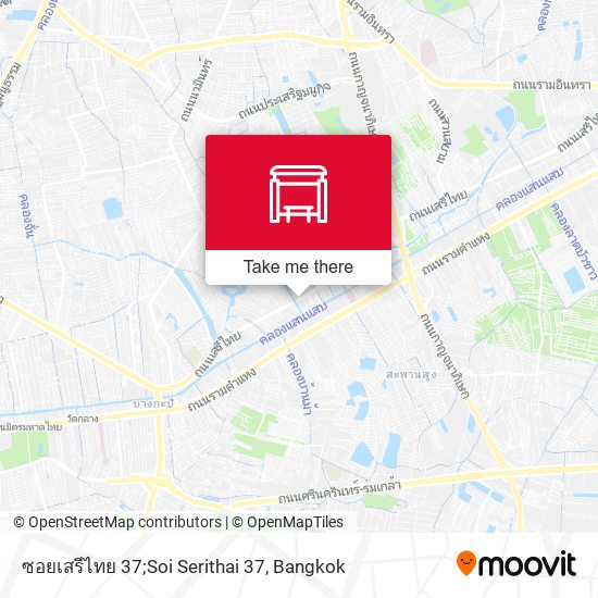ซอยเสรีไทย 37;Soi Serithai 37 map