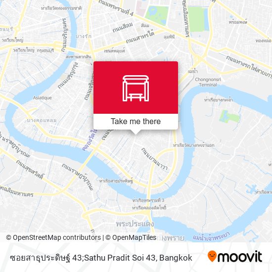 ซอยสาธุประดิษฐ์ 43;Sathu Pradit Soi 43 map