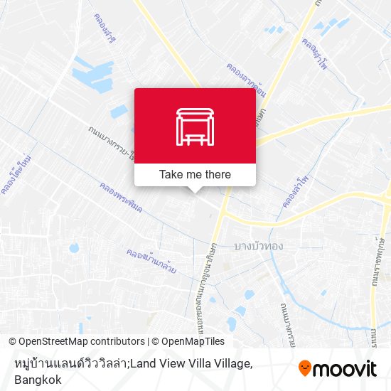 หมู่บ้านแลนด์วิววิลล่า;Land View Villa Village map