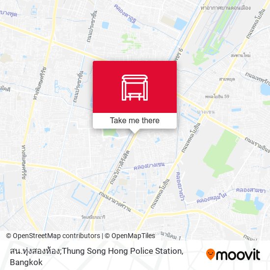 สน.ทุ่งสองห้อง;Thung Song Hong Police Station map