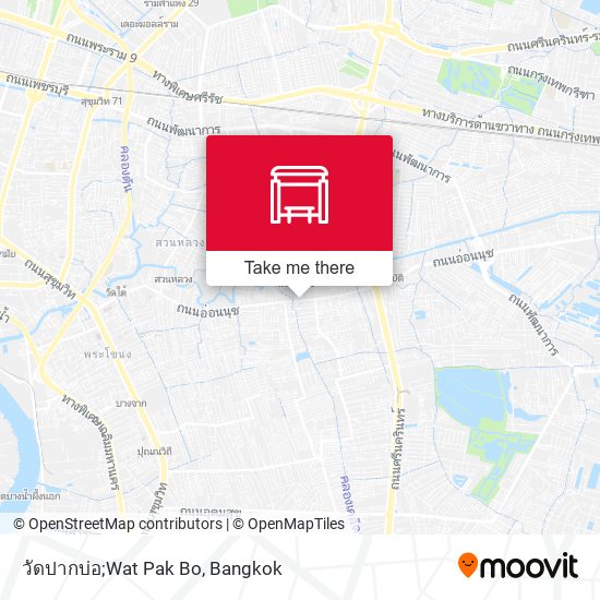 วัดปากบ่อ;Wat Pak Bo map