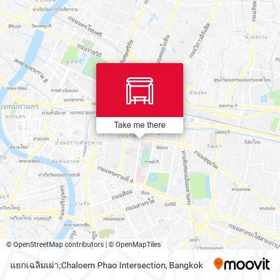 แยกเฉลิมเผ่า;Chaloem Phao Intersection map