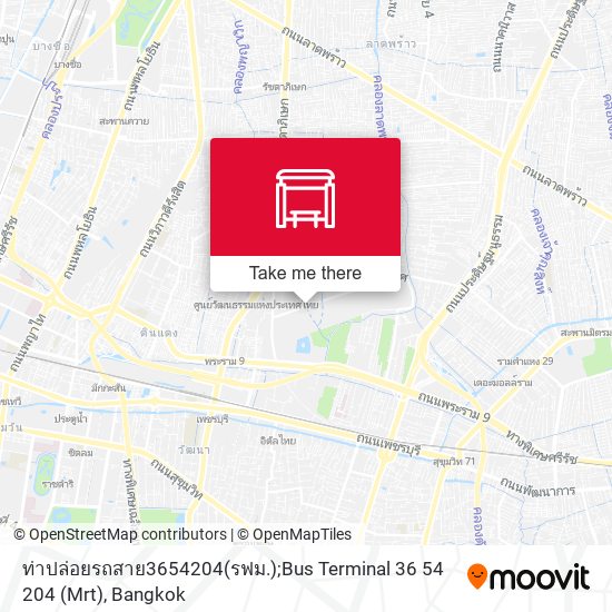 ท่าปล่อยรถสาย3654204(รฟม.);Bus Terminal 36 54 204 (Mrt) map