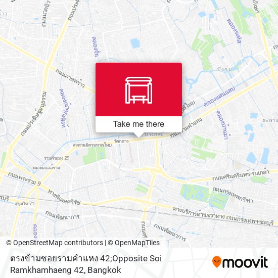 ตรงข้ามซอยรามคำแหง 42;Opposite Soi Ramkhamhaeng 42 map