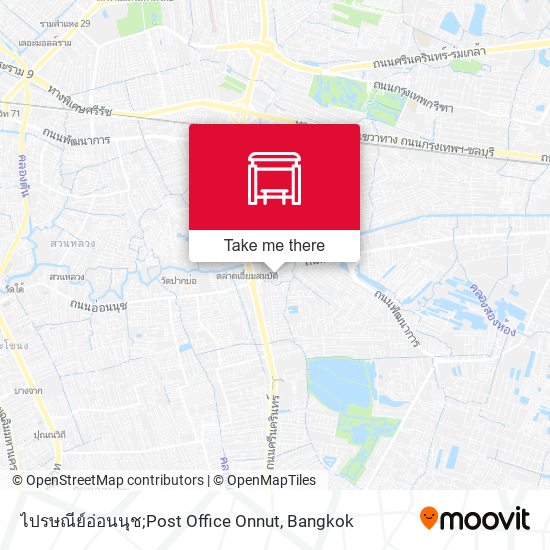 ไปรษณีย์อ่อนนุช;Post Office Onnut map