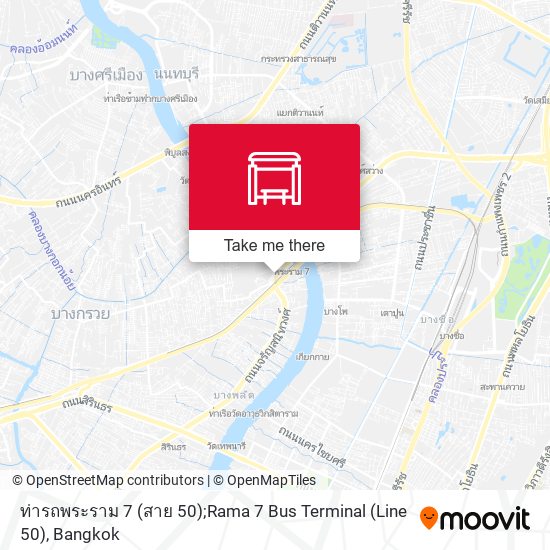 ท่ารถพระราม 7 (สาย 50);Rama 7 Bus Terminal (Line 50) map