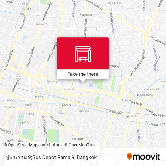 อู่พระราม 9;Bus Depot Rama 9 map