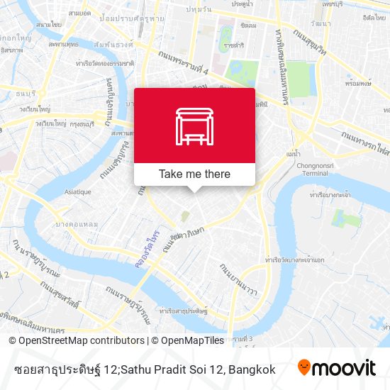 ซอยสาธุประดิษฐ์ 12;Sathu Pradit Soi 12 map
