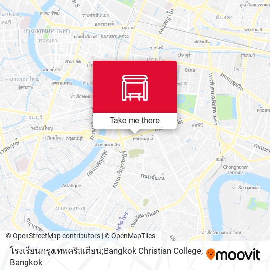 โรงเรียนกรุงเทพคริสเตียน;Bangkok Christian College map