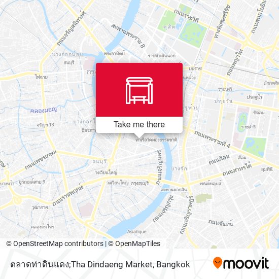 ตลาดท่าดินแดง;Tha Dindaeng Market map