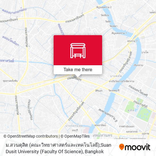 ม.สวนดุสิต (คณะวิทยาศาสตร์และเทคโนโลยี);Suan Dusit University (Faculty Of Science) map