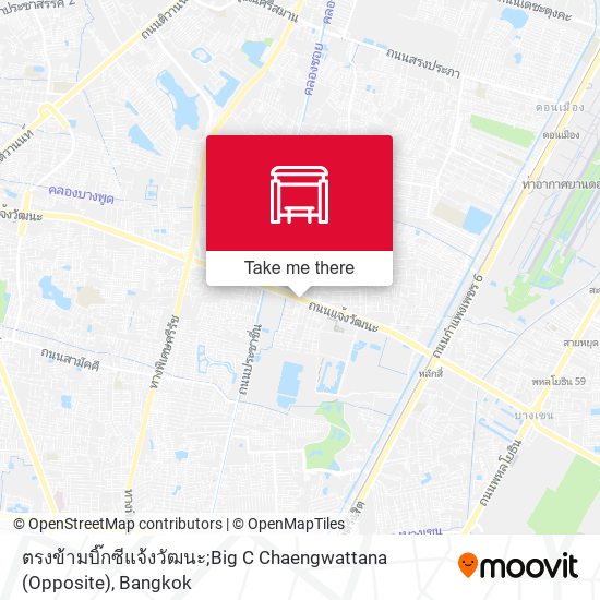 ตรงข้ามบิ๊กซีแจ้งวัฒนะ;Big C Chaengwattana (Opposite) map