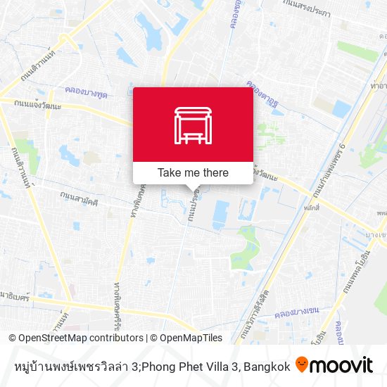 หมู่บ้านพงษ์เพชรวิลล่า 3;Phong Phet Villa 3 map