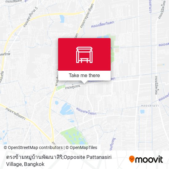 ตรงข้ามหมู่บ้านพัฒนาสิริ;Opposite Pattanasiri Village map