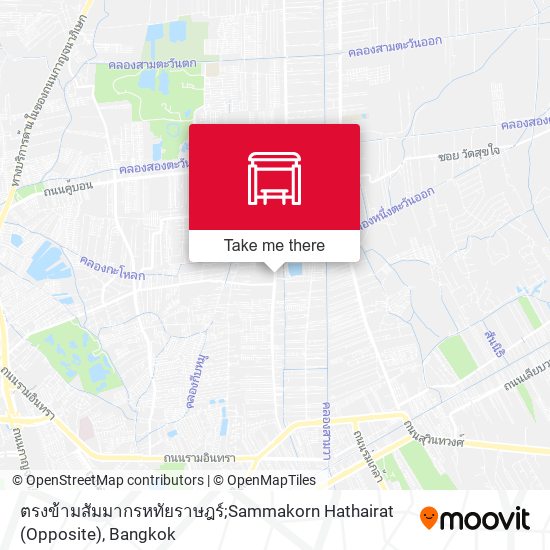 ตรงข้ามสัมมากรหทัยราษฎร์;Sammakorn Hathairat (Opposite) map