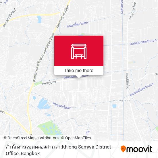 สำนักงานเขตคลองสามวา;Khlong Samwa District Office map
