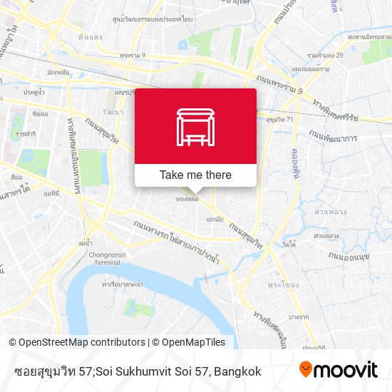 ซอยสุขุมวิท 57;Soi Sukhumvit Soi 57 map