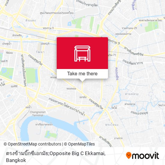 ตรงข้ามบิ๊กซีเอกมัย;Opposite Big C Ekkamai map