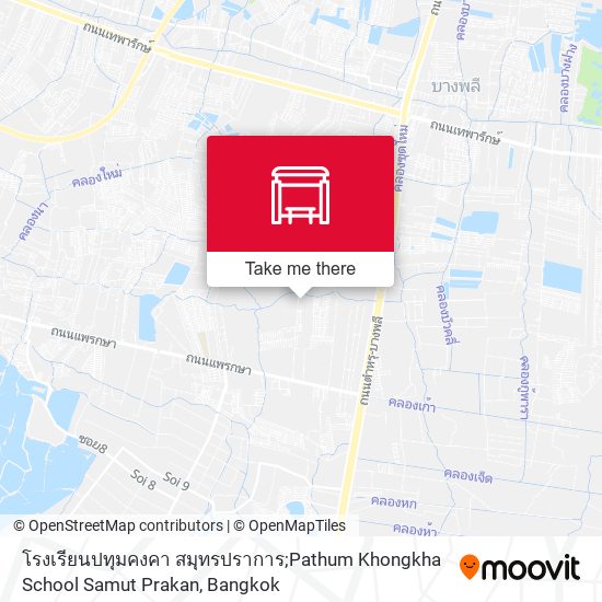 โรงเรียนปทุมคงคา สมุทรปราการ;Pathum Khongkha School Samut Prakan map