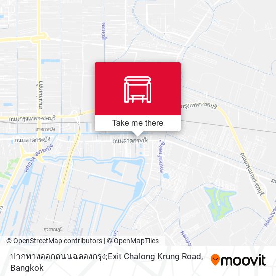 ปากทางออกถนนฉลองกรุง;Exit Chalong Krung Road map