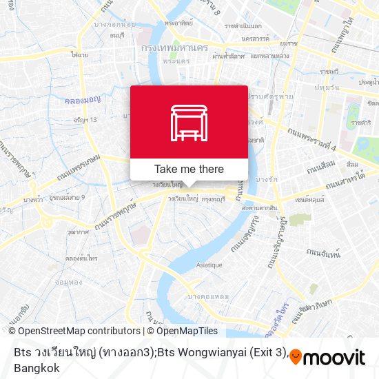 Bts วงเวียนใหญ่ (ทางออก3);Bts Wongwianyai (Exit 3) map
