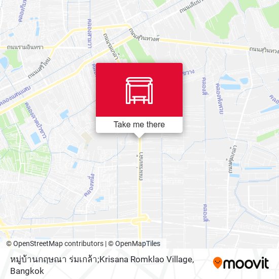 หมู่บ้านกฤษณา ร่มเกล้า;Krisana Romklao Village map