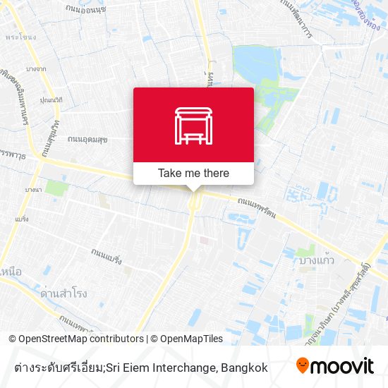 ต่างระดับศรีเอี่ยม;Sri Eiem Interchange map