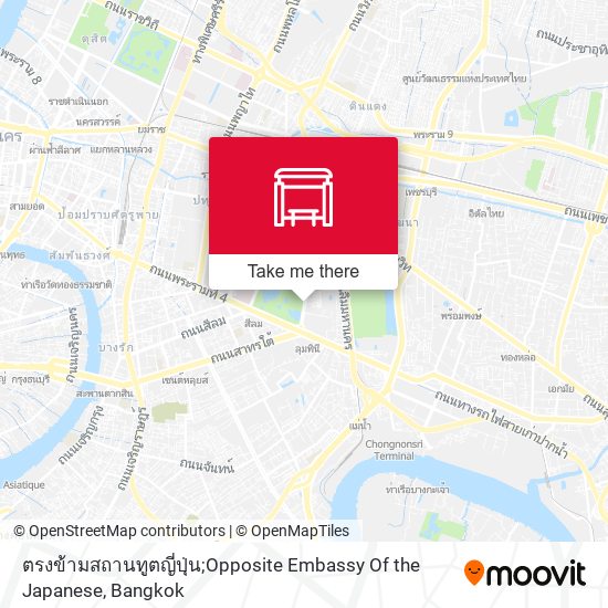 ตรงข้ามสถานทูตญี่ปุ่น;Opposite Embassy Of the Japanese map