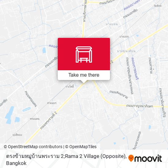 ตรงข้ามหมู่บ้านพระราม 2;Rama 2 Village (Opposite) map